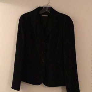 2 piece black 3 button jacket an pants